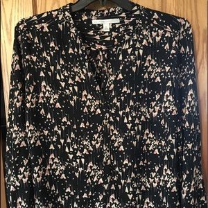 Long sleeved polyester xl blouse